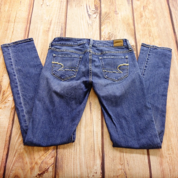 American Eagle Stretch Skinny Jeans Sz 4 Reg - Picture 6 of 7